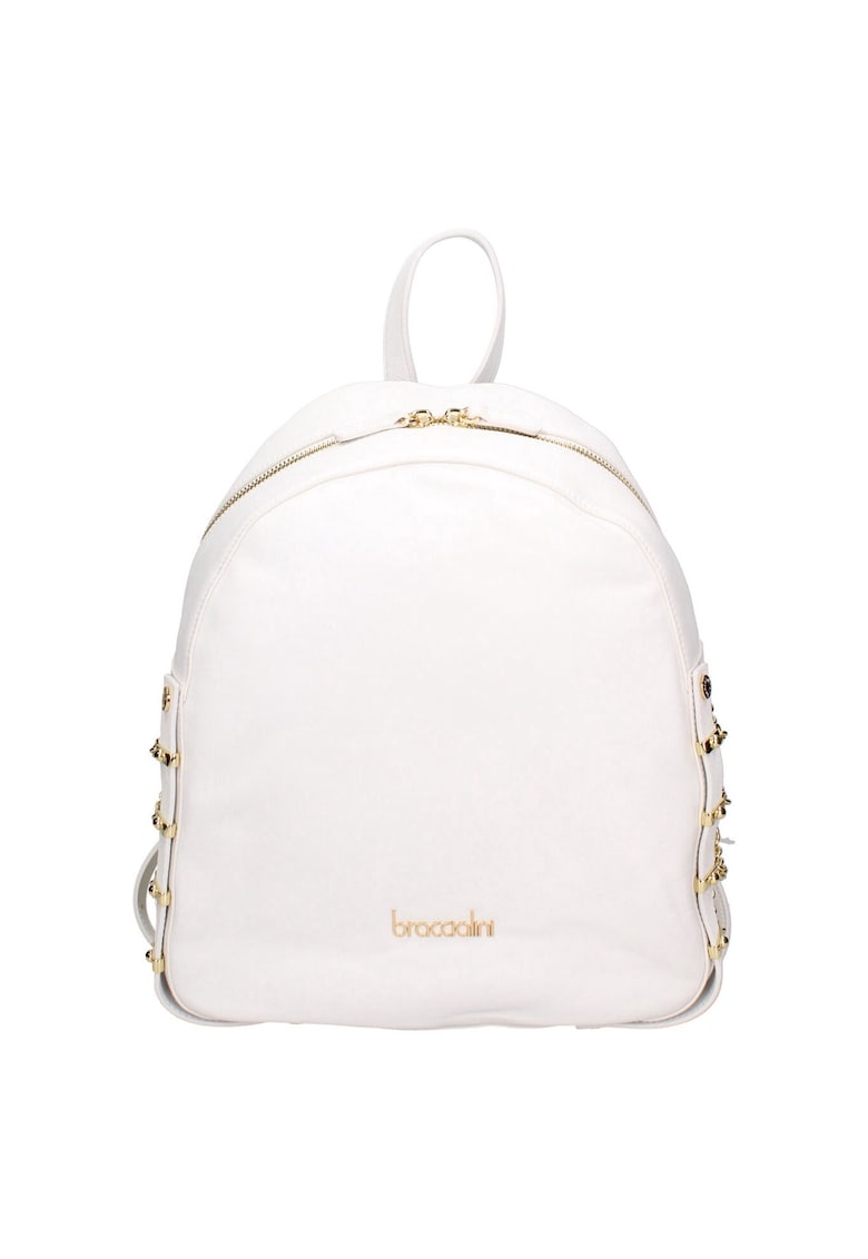 Rucsac din piele cu detalii cu lanturi laterale