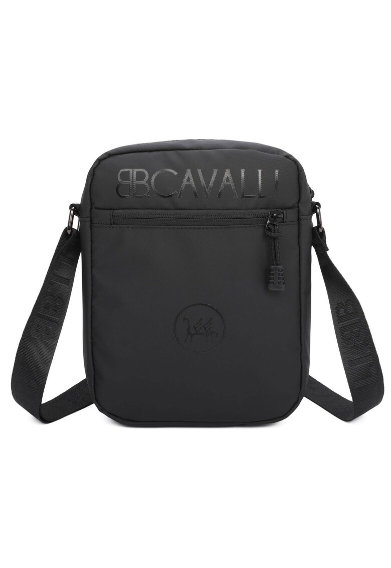 Geanta crossbody cu logo - Negru