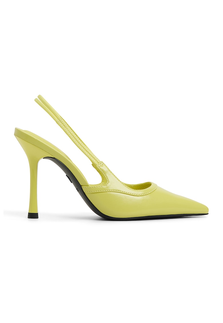 Pantofi slingback cu varf ascutit Evania - Galben