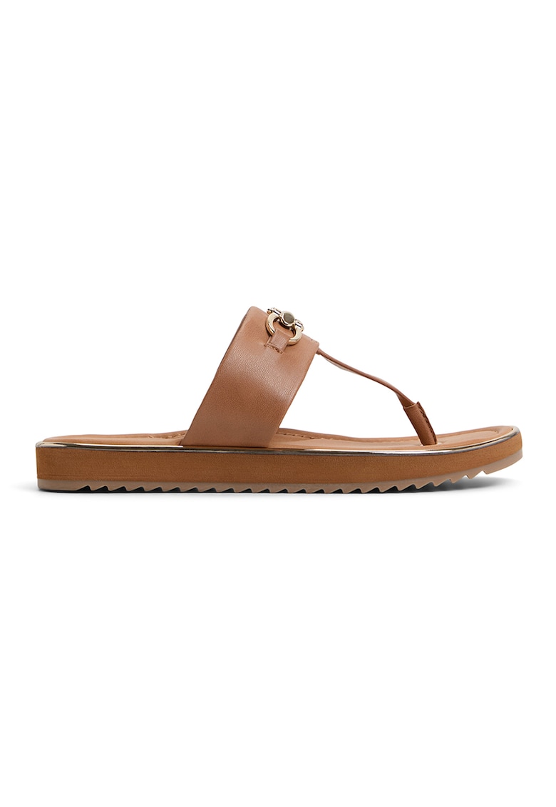 Papuci flip-flop de piele ecologica Lajolla