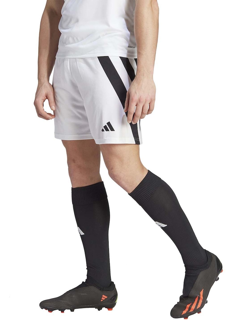 Pantaloni scurti pentru fotbal Fortore 23 - Negru/Alb optic