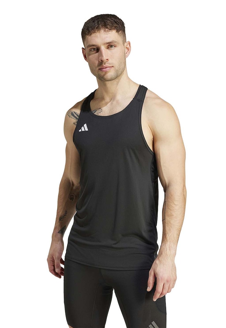 Top pentru alergare Adizero - Negru/Alb optic