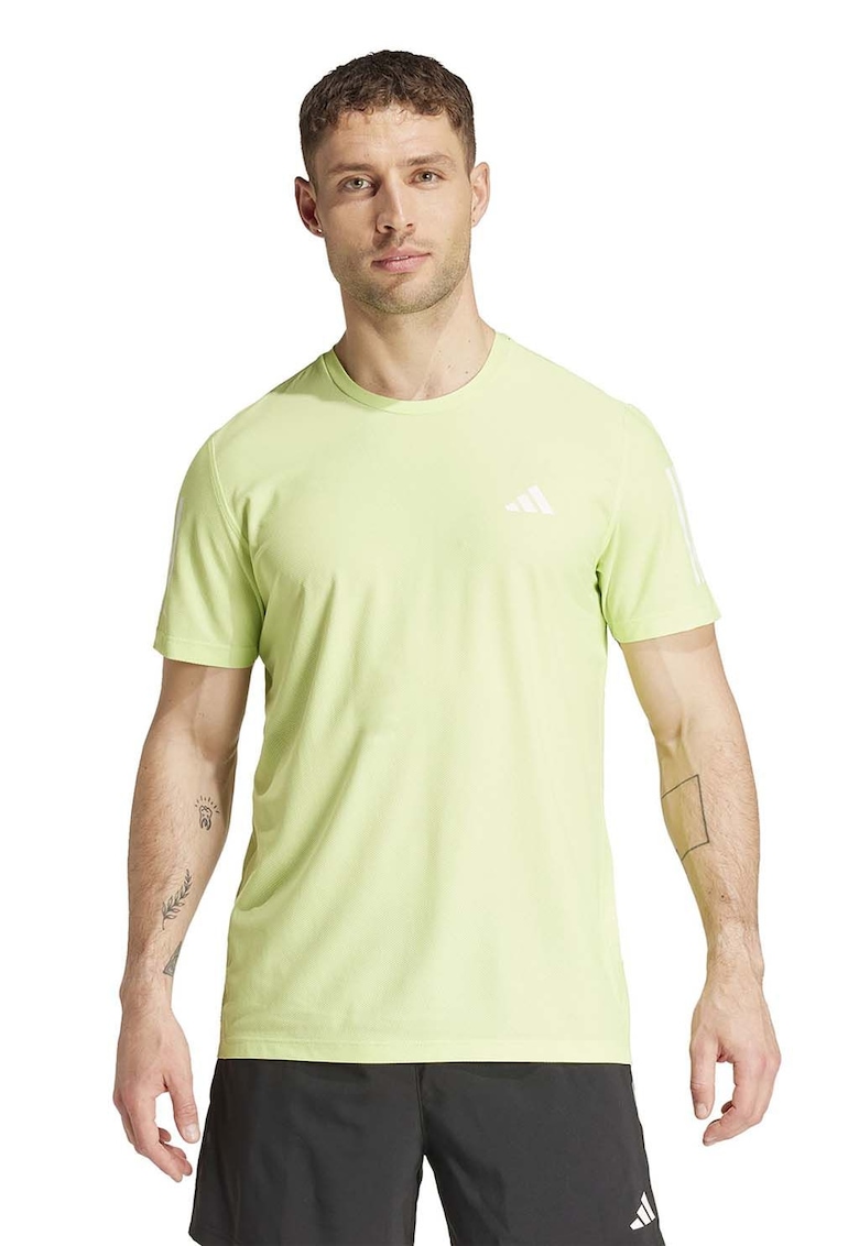 Tricou cu decolteu rotund pentru alergare - Verde lime