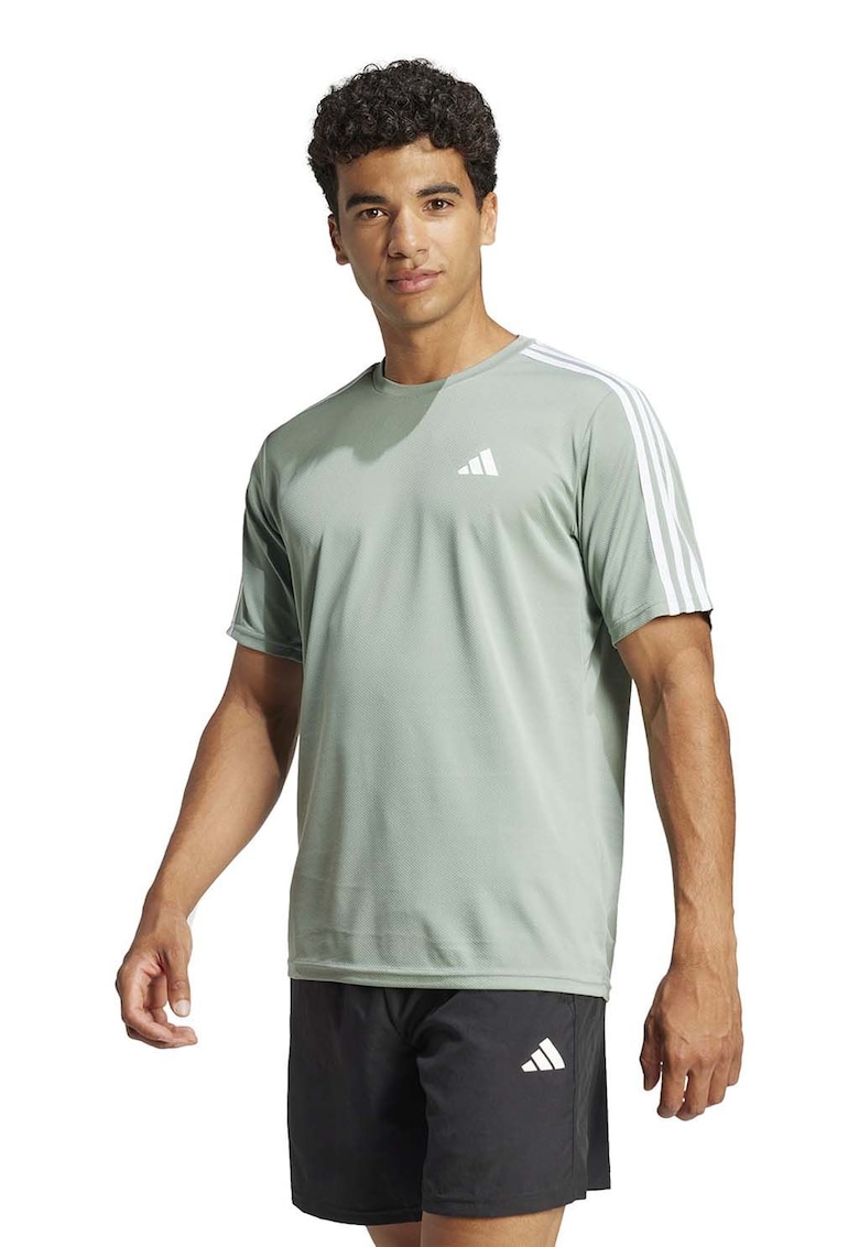 Tricou regular fit cu logo pentru fitness