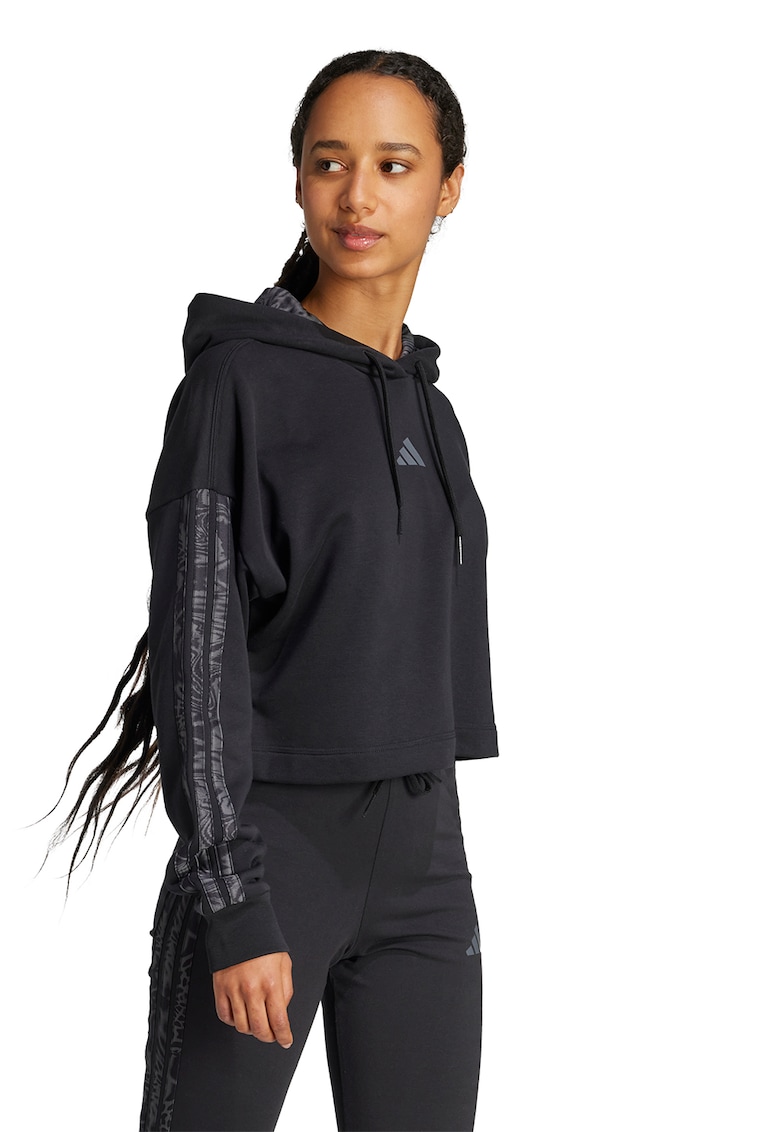 Hanorac crop cu logo