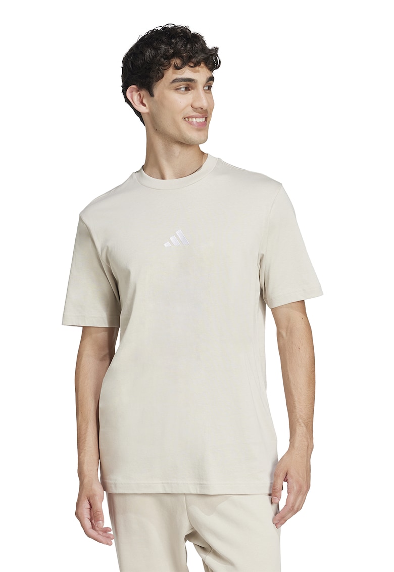 Tricou din bumbac cu broderie logo