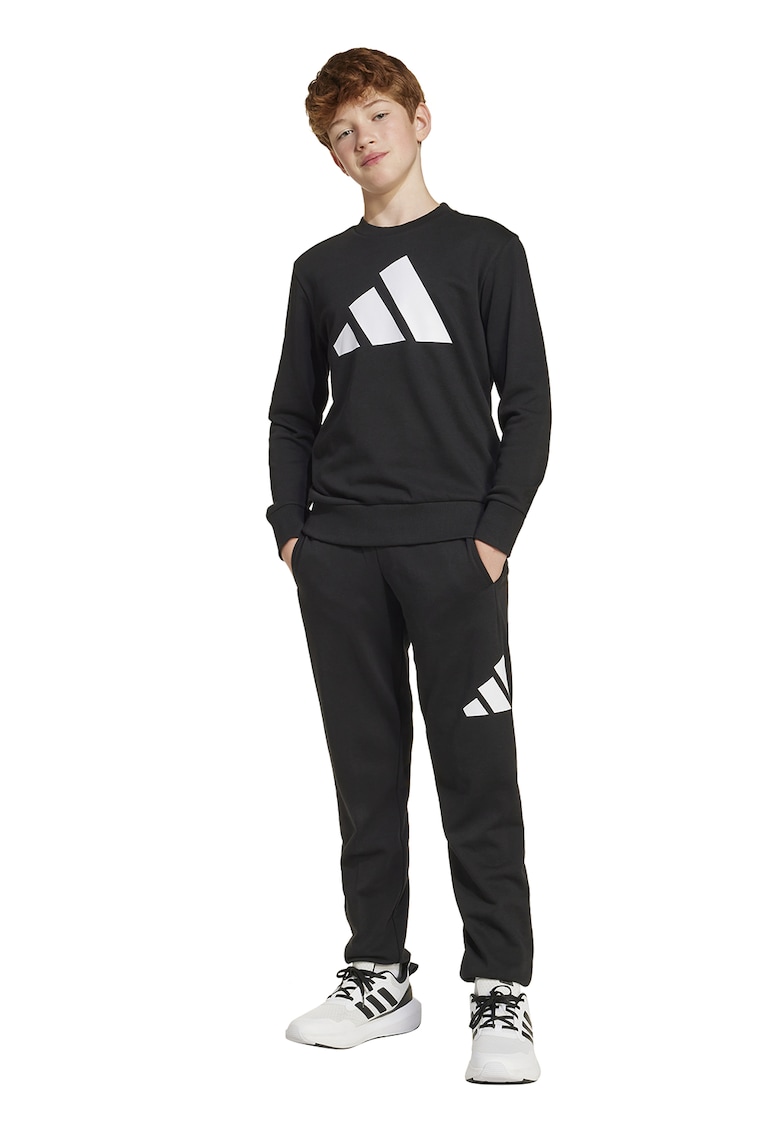 Trening cu imprimeu logo - Alb/Negru