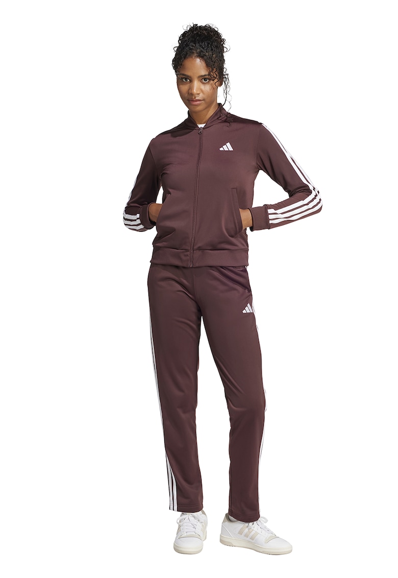 Trening cu logo si fermoar W ESS 3S TS - Maro cognac