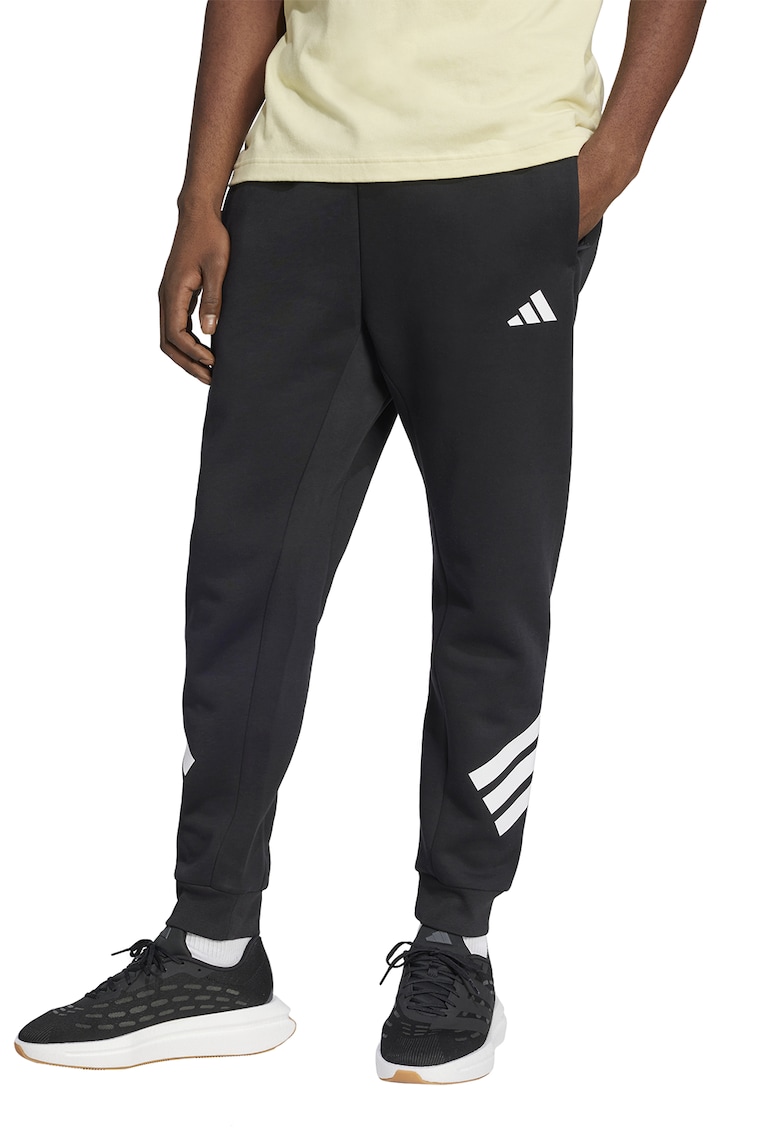 Pantaloni de trening din amestec de bumbac cu logo