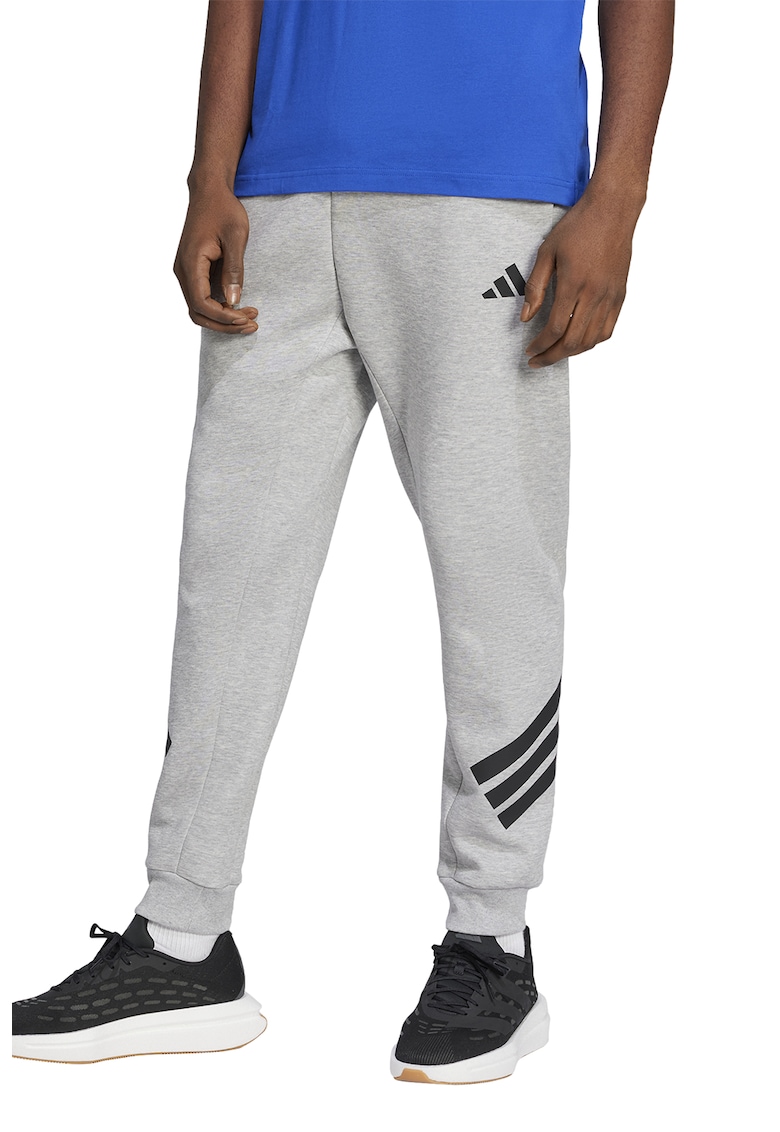 Pantaloni de trening din amestec de bumbac cu logo