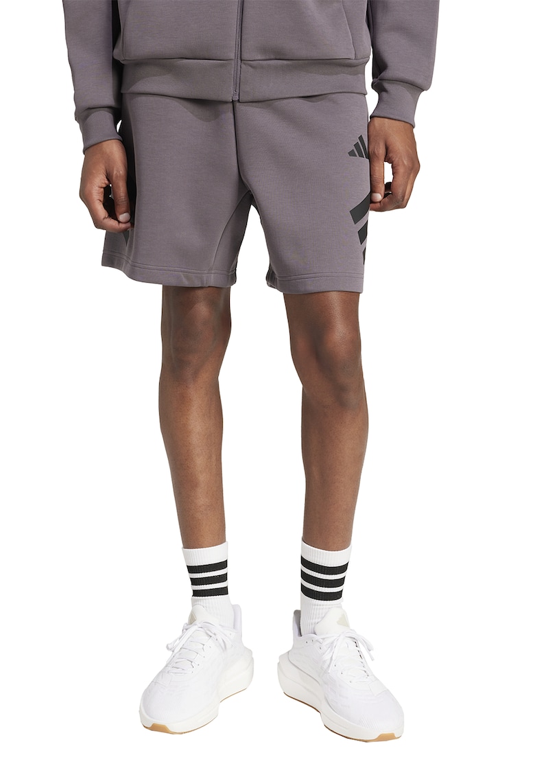 Pantaloni scurti relaxed fit din amestec de bumbac