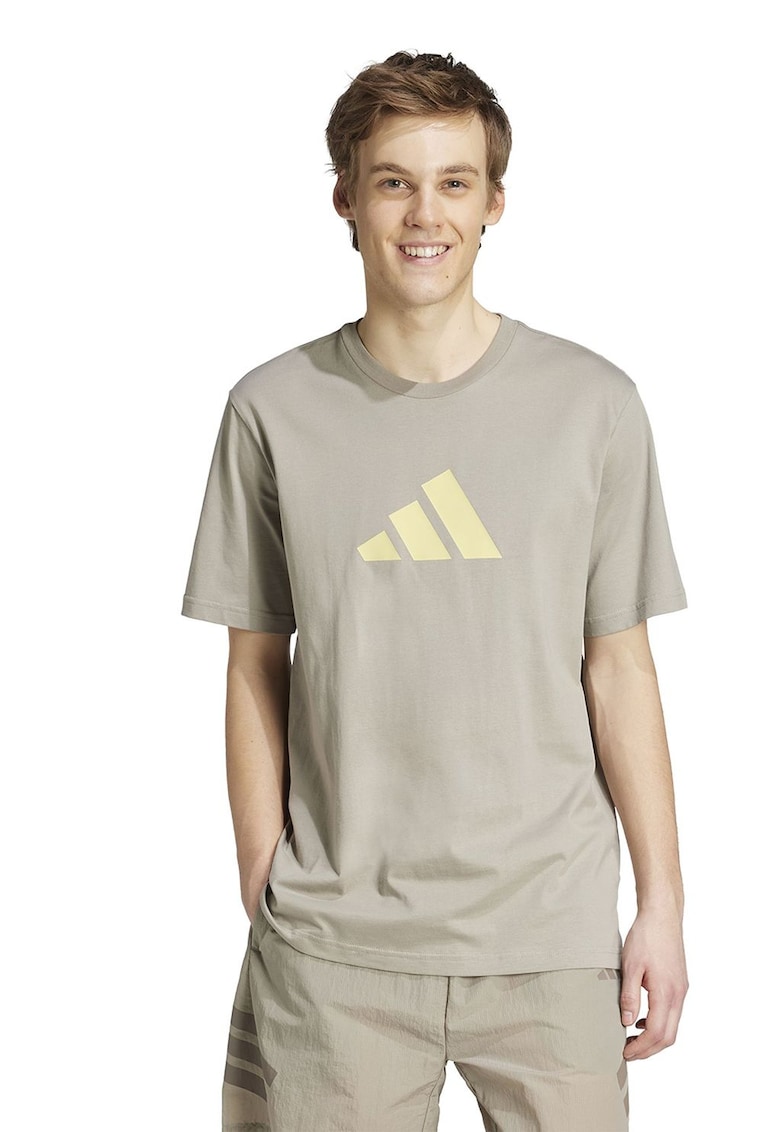 Tricou cu imprimeu logo - Verde pal