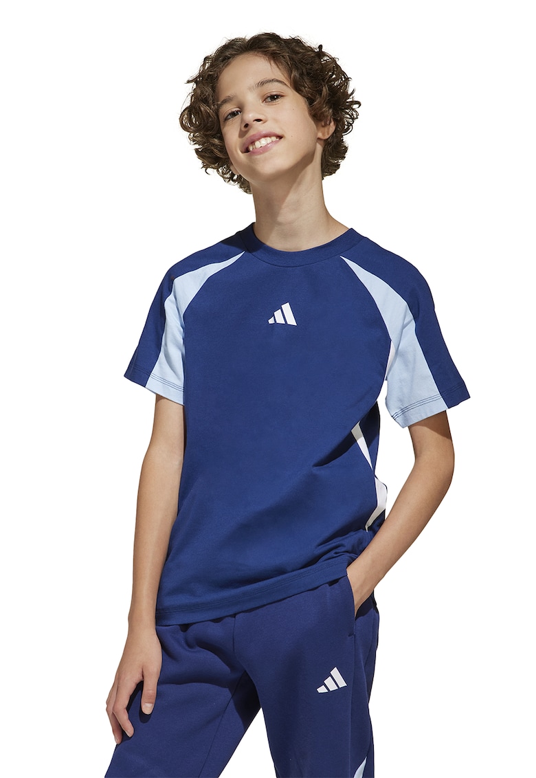 Tricou de bumbac cu maneci raglan