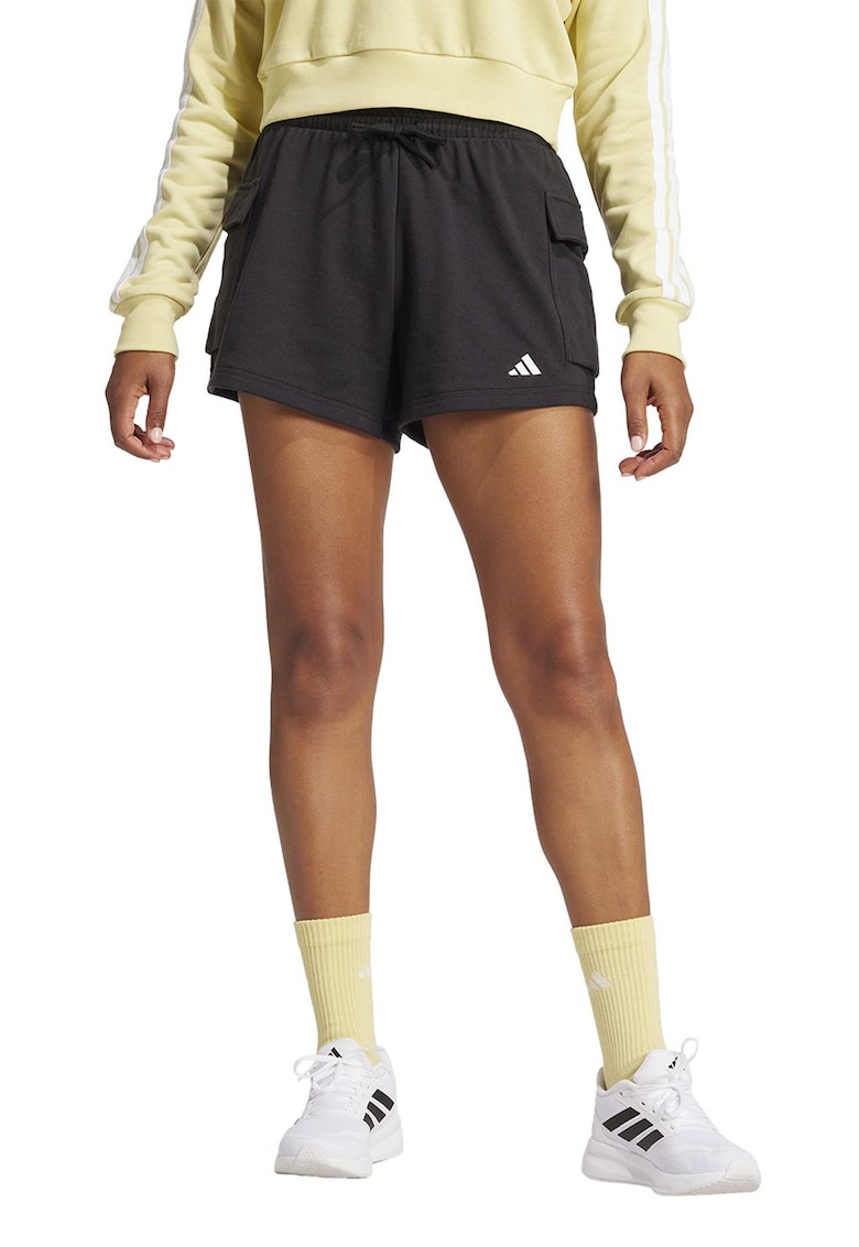 Pantaloni scurti din amestec de bumbac cu snur