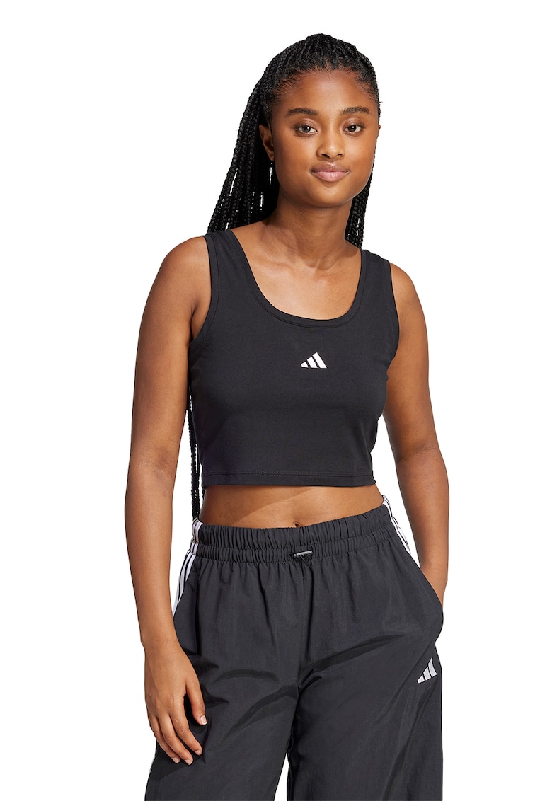 Top crop cu detaliu logo