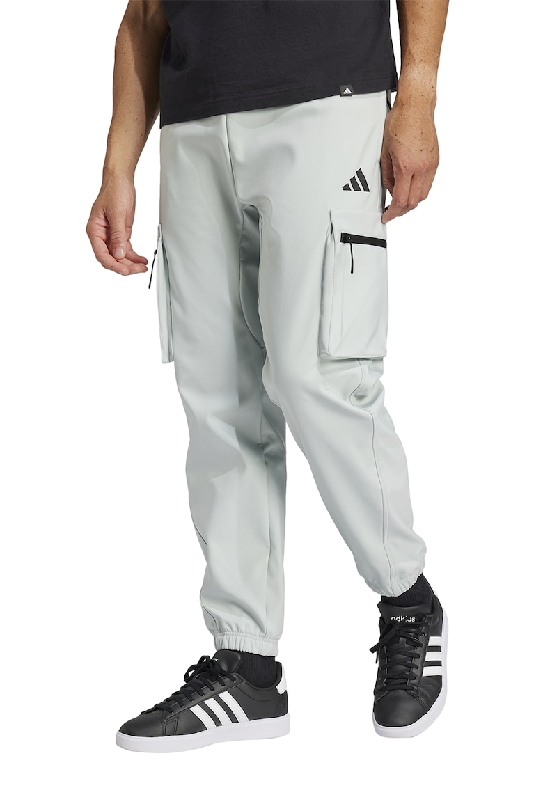 Pantaloni de trening cargo cu snur de ajustare