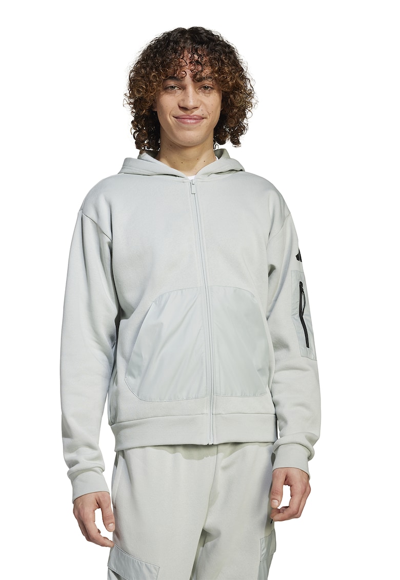 Hanorac cu maneci lungi si fermoar