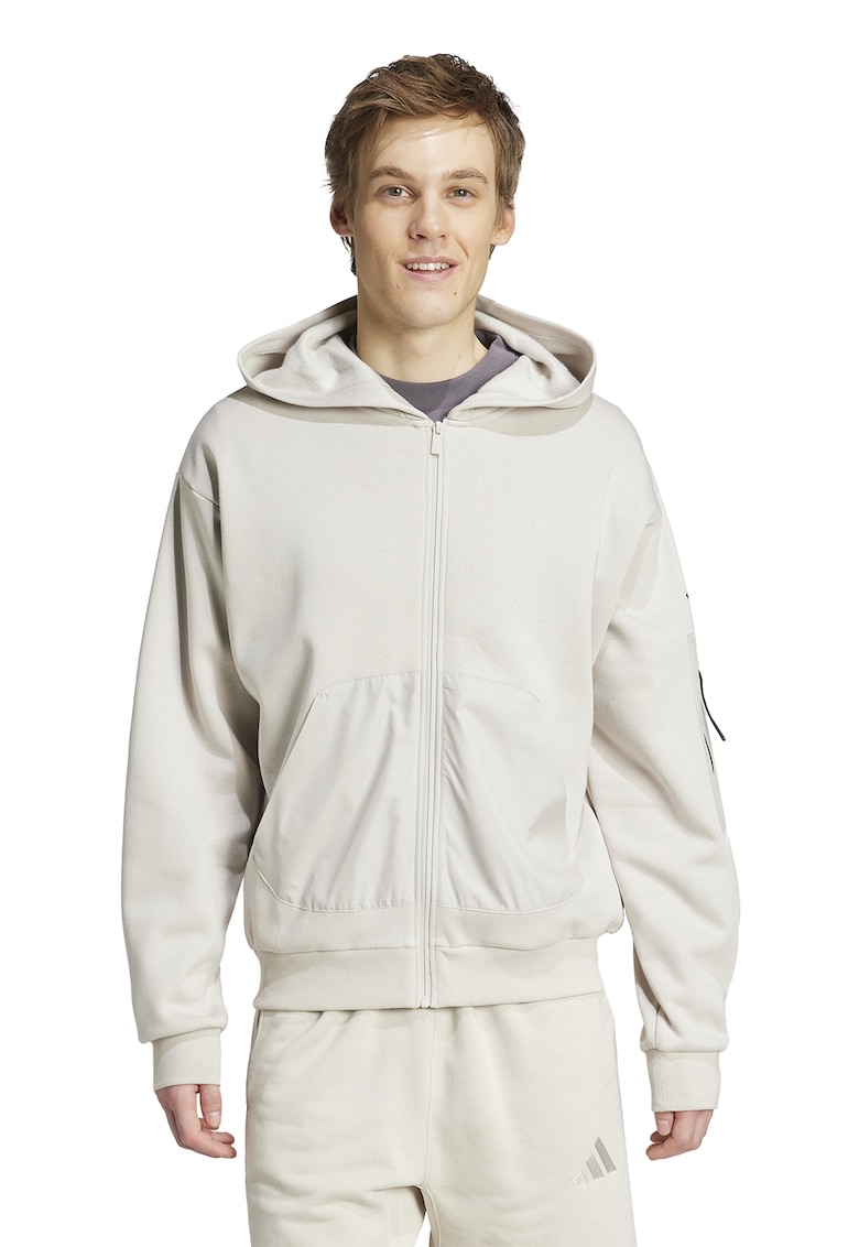 Hanorac cu maneci lungi si fermoar