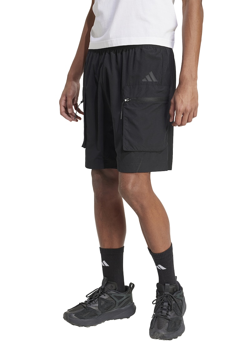 Pantaloni scurti cargo cu snur de ajustare