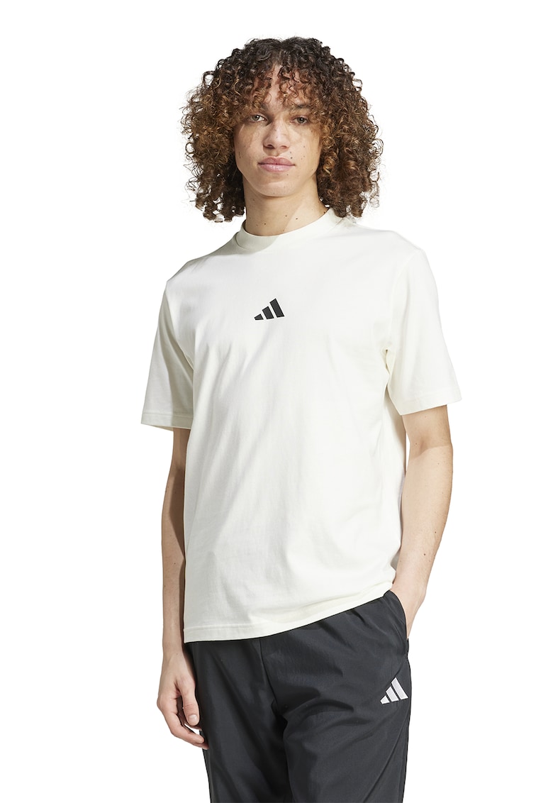 Tricou cu imprimeu logo - Alb murdar