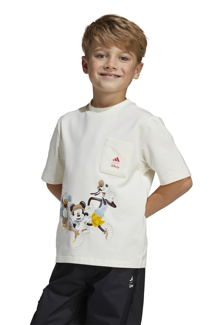 Tricou din amestec de bumbac cu model cu desene animate
