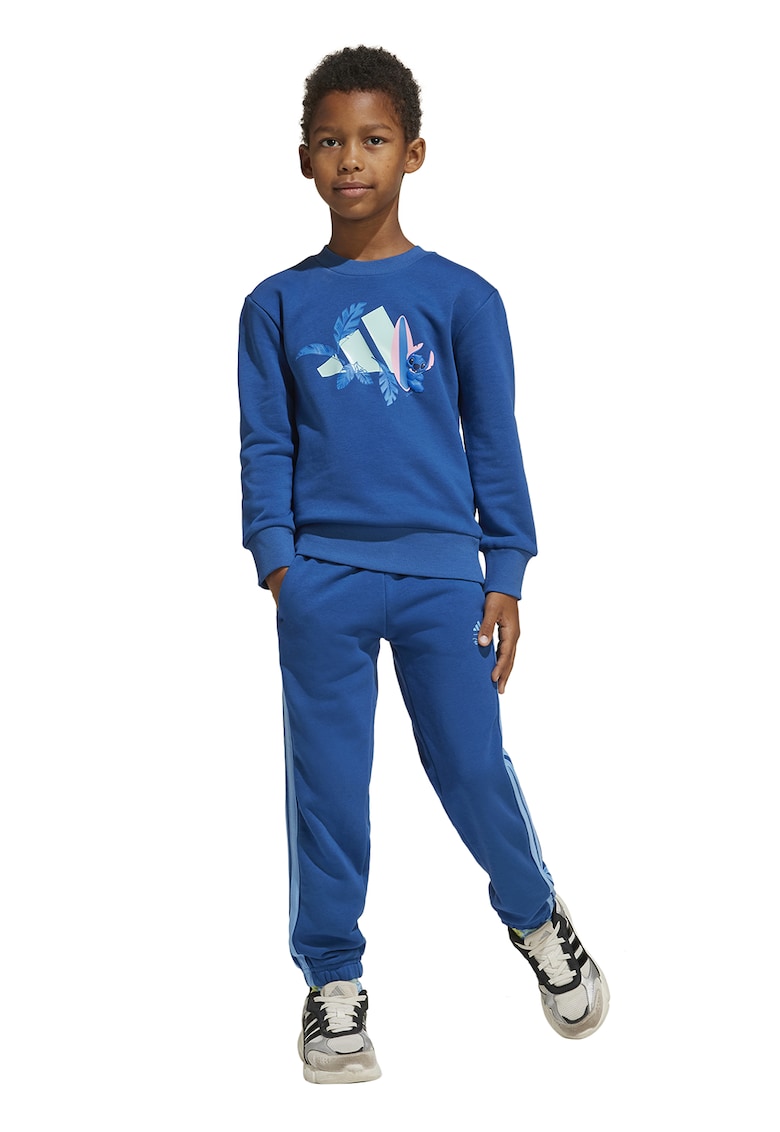 Trening din amestec de bumbac cu imprimeu logo Trening din amestec de bumbac cu imprimeu logo