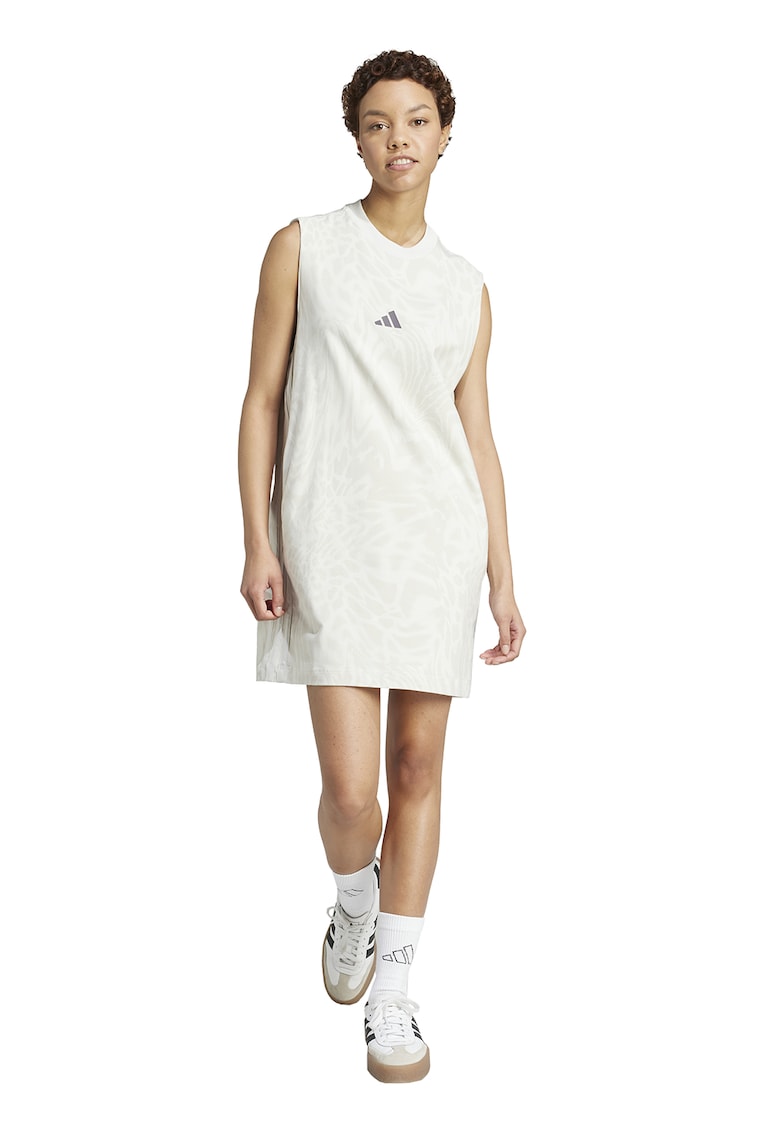 Rochie mini lejera - Alb fildes