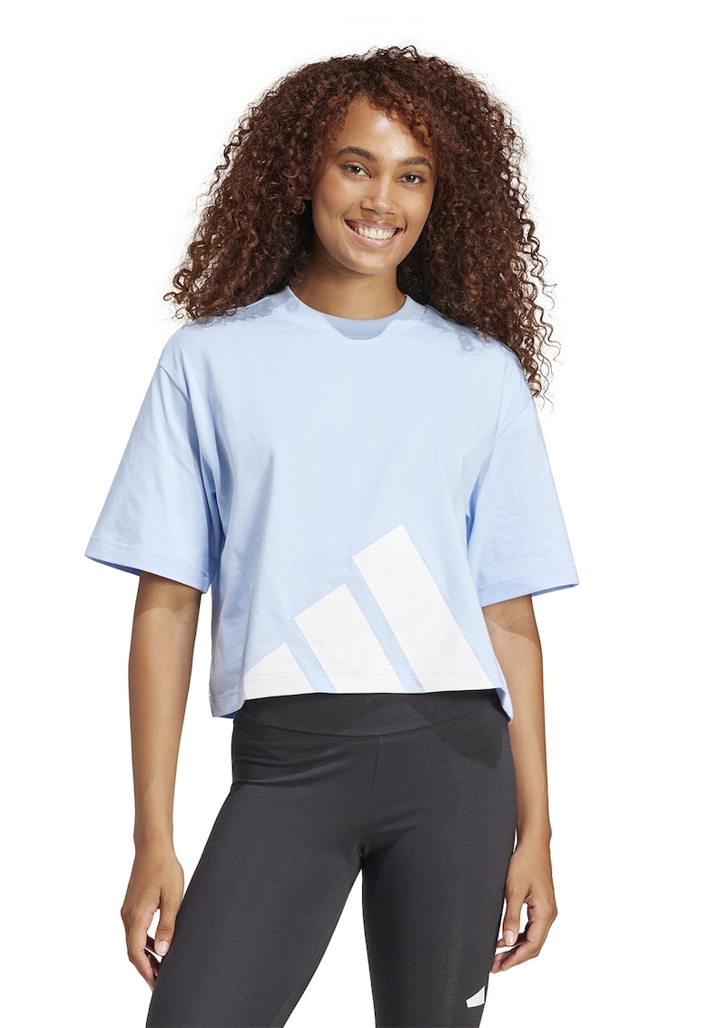 Tricou boyfriend crop lejer