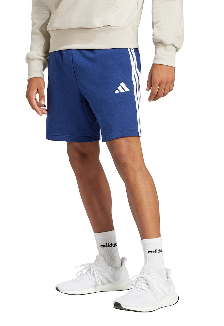 Bermude Essentials 3-Stripes - Alb/Albastru inchis