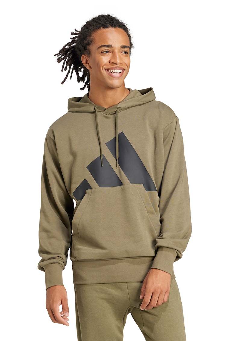 Hanorac cu imprimeu logo - Negru/Kaki