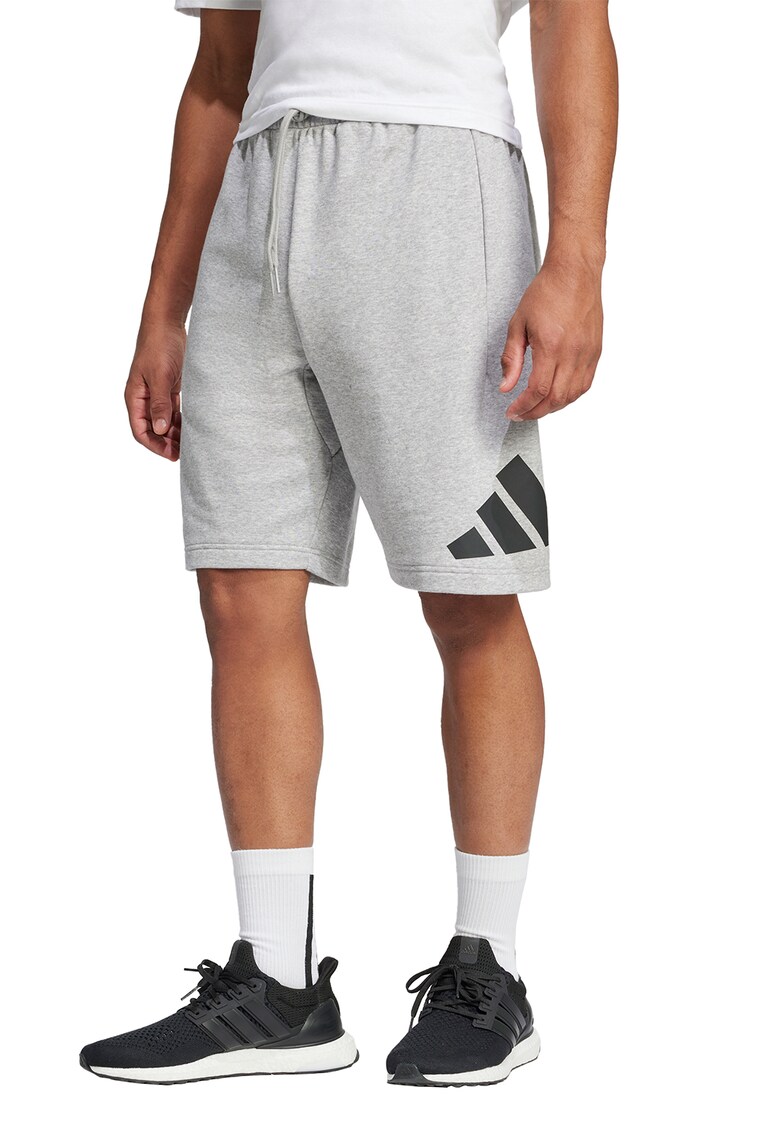 Pantaloni scurti din amestec de bumbac cu imprimeu logo Pantaloni scurti din amestec de bumbac cu imprimeu logo