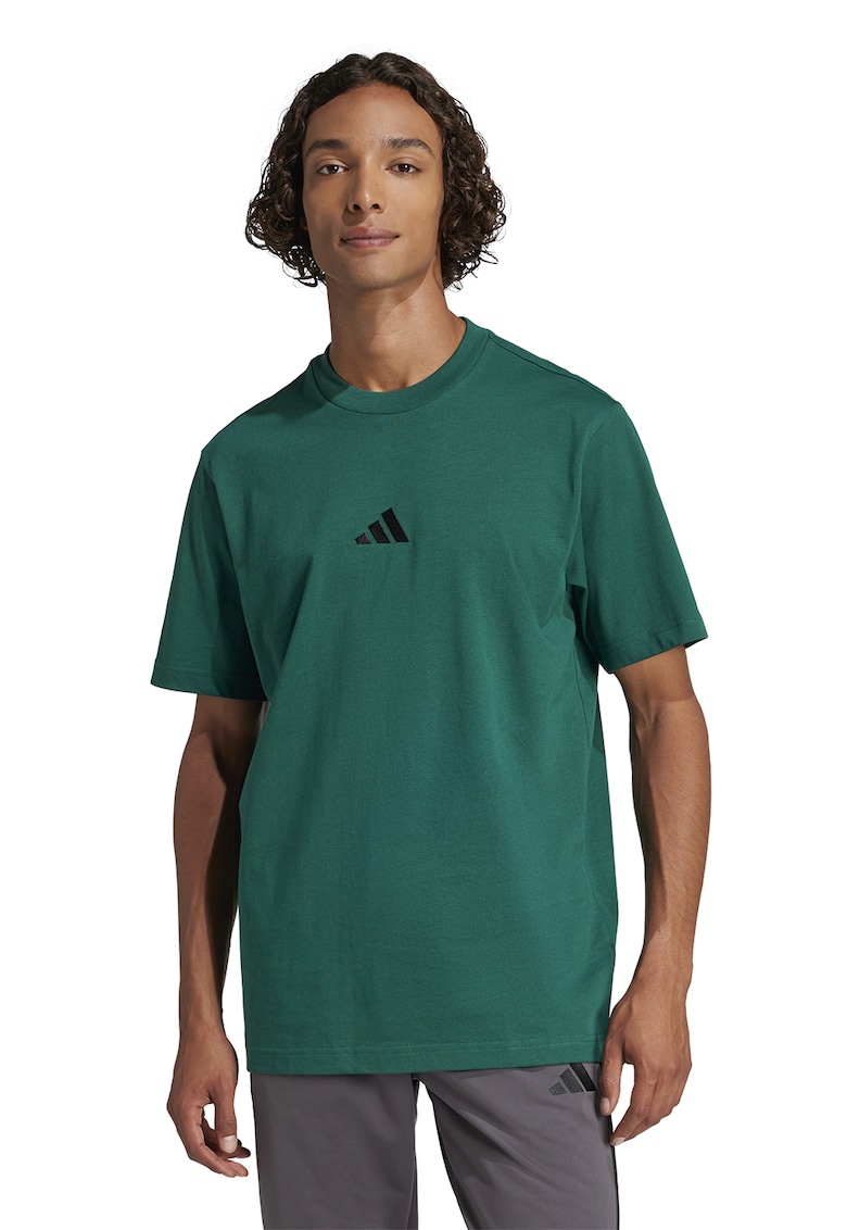 Tricou din bumbac cu broderie logo Tricou din bumbac cu broderie logo