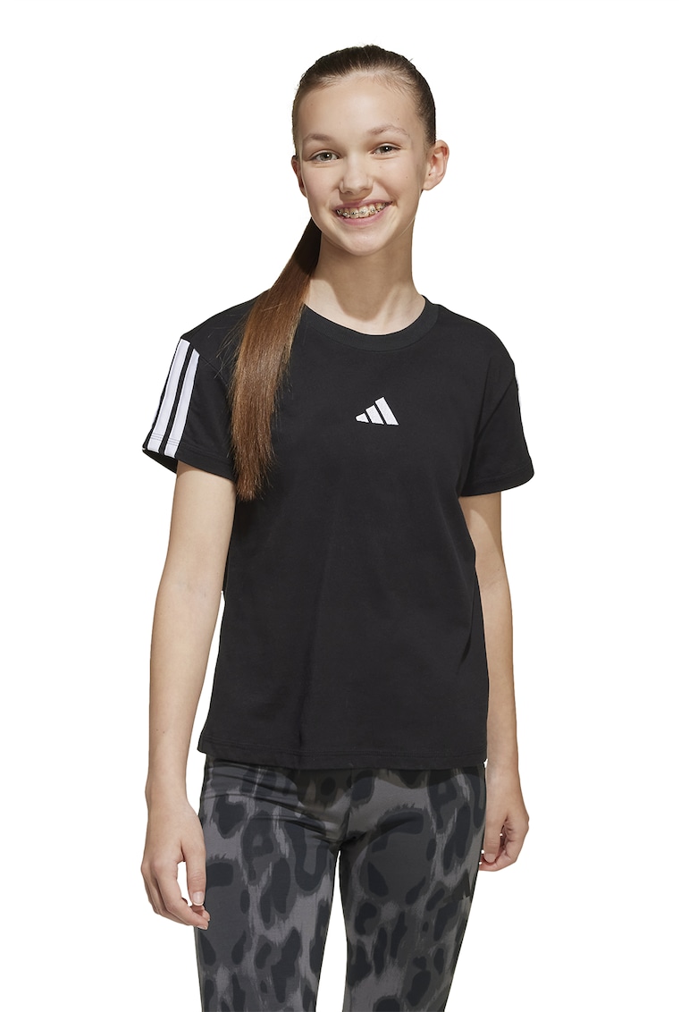 Tricou din bumbac cu broderie logo Tricou din bumbac cu broderie logo