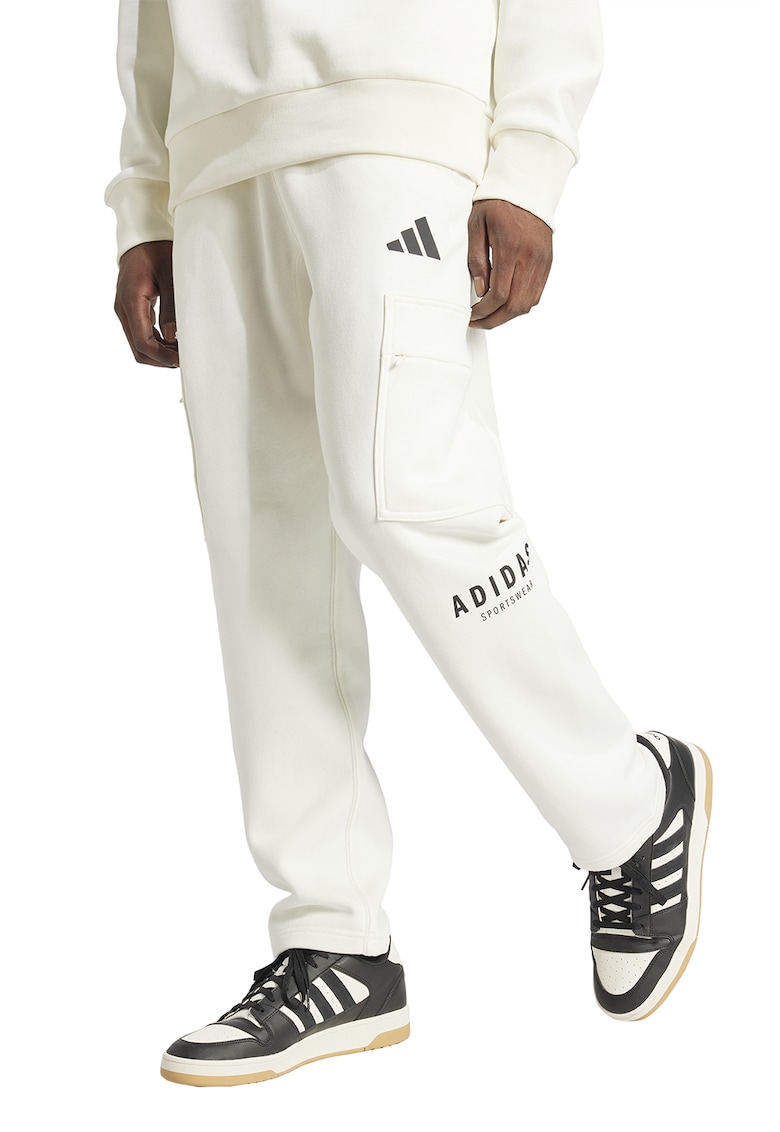 Pantaloni de trening cargo cu snur de ajustare