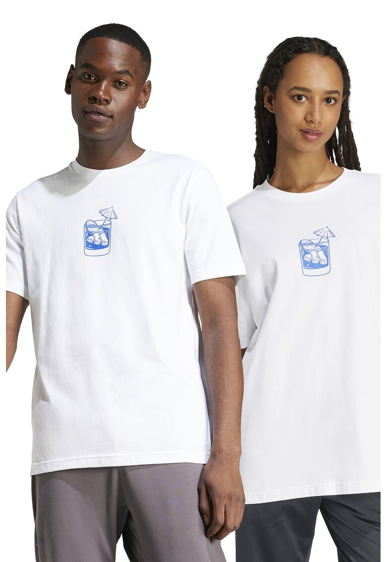 Tricou unisex din bumbac cu decolteu la baza gatului Tricou unisex din bumbac cu decolteu la baza gatului