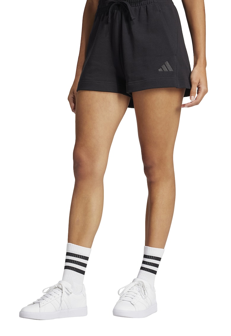 Pantaloni scurti cu talie inalta All SZN - Negru