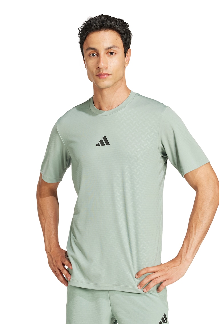 Tricou slim fit cu imprimeu logo pentru fitness Power