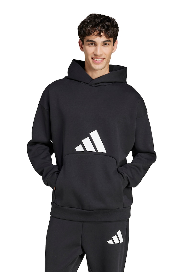 Hanorac relaxed fit cu buzunar kangaroo