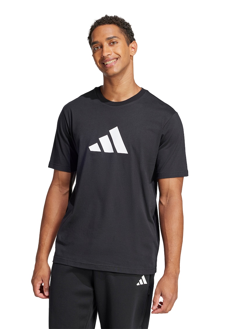 Tricou cu imprimeu logo - Negru