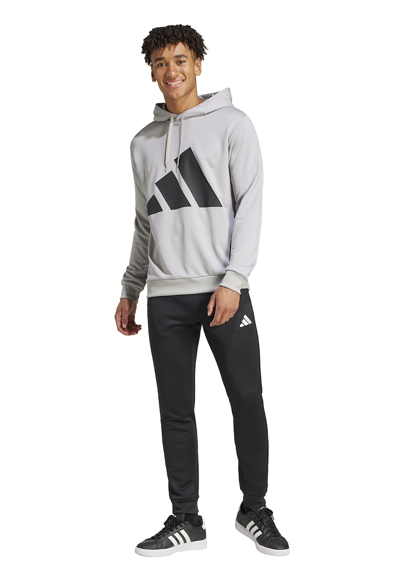 Trening cu imprimeu logo - Negru/Gri deschis