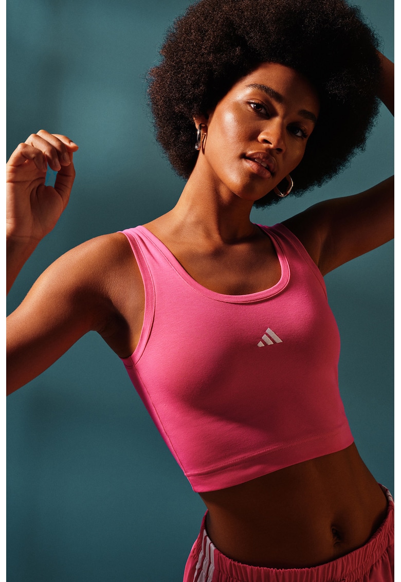 Top crop cu detaliu logo