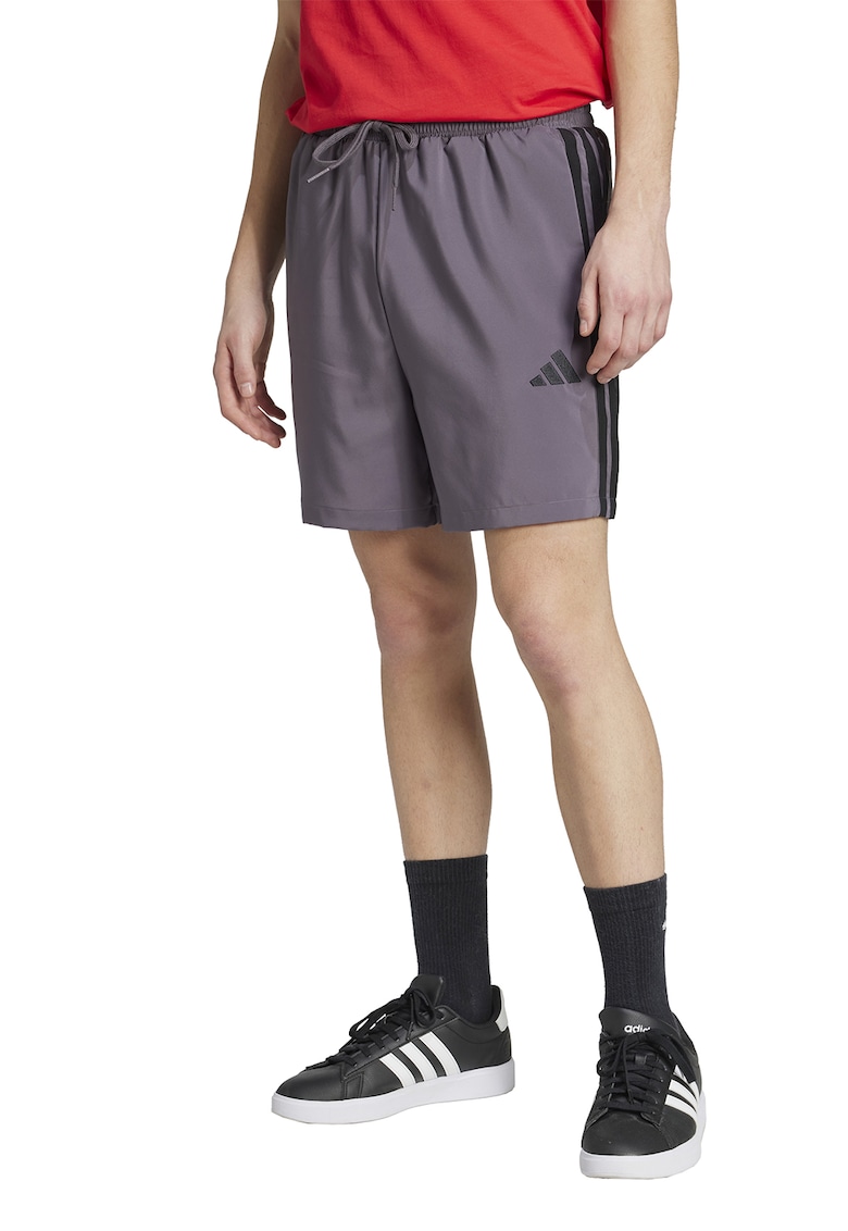 Pantaloni scurti cu benzi laterale cu logo