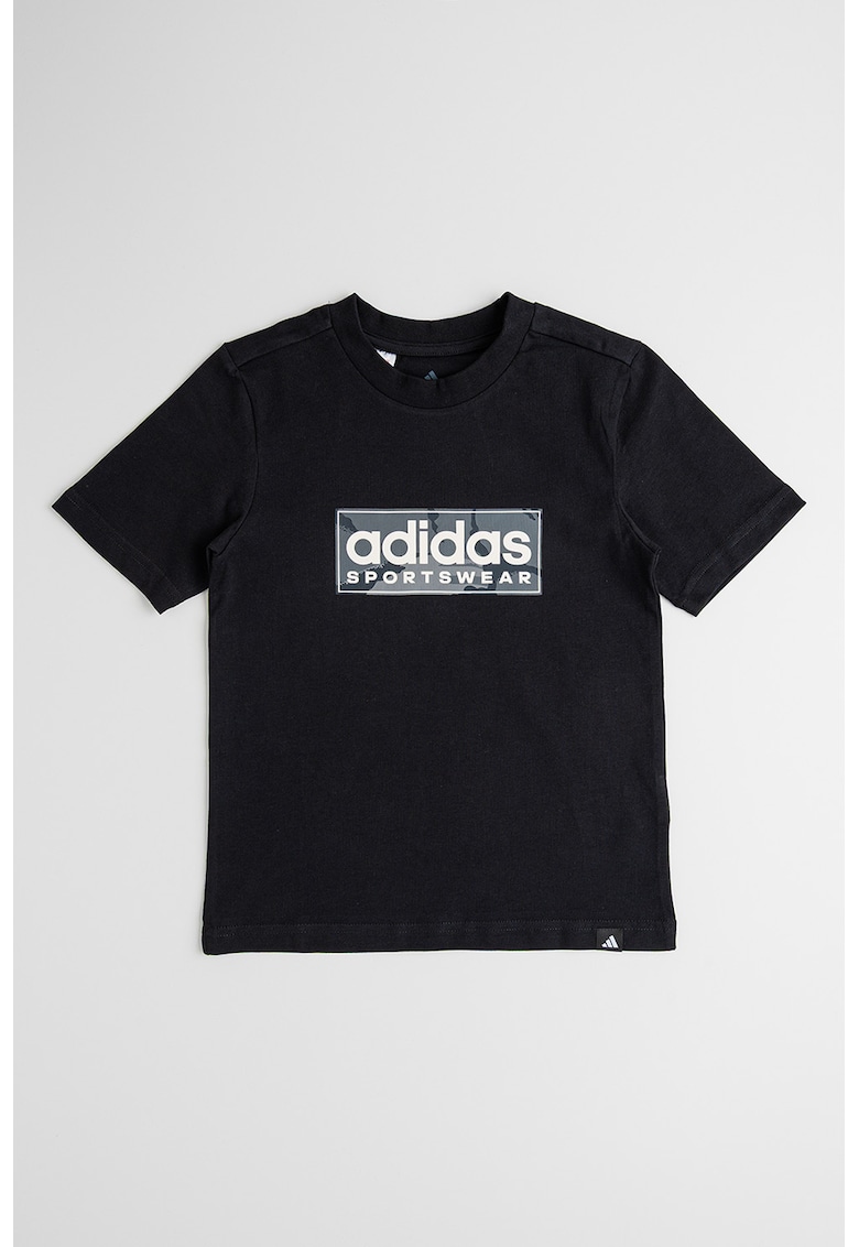 Tricou din bumbac cu imprimeu logo Camo - Negru -