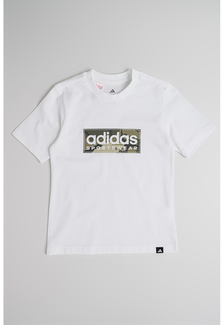 Tricou din bumbac cu imprimeu logo Camo