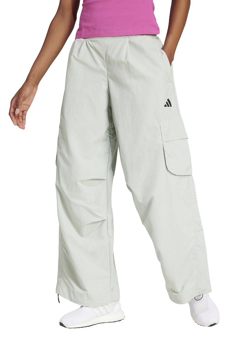 Pantaloni evazati cu talie elastica