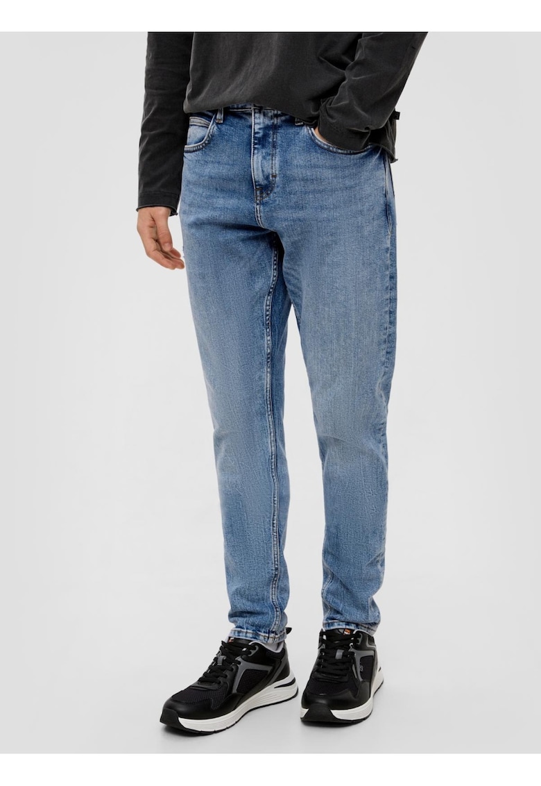 Blugi barbati Shawn - cu talie medie - Regular fit - Tapered Leg - Albastru deschis - by s.Oliver