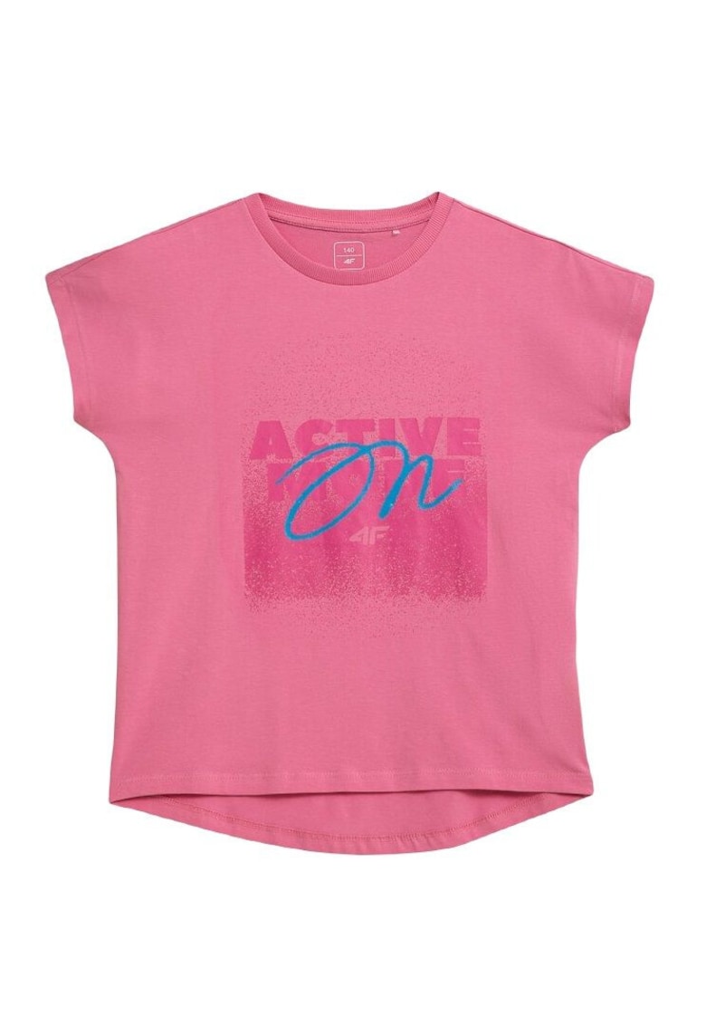Tricou fete HJZ21 - Bumbac/Elastan - Roz -