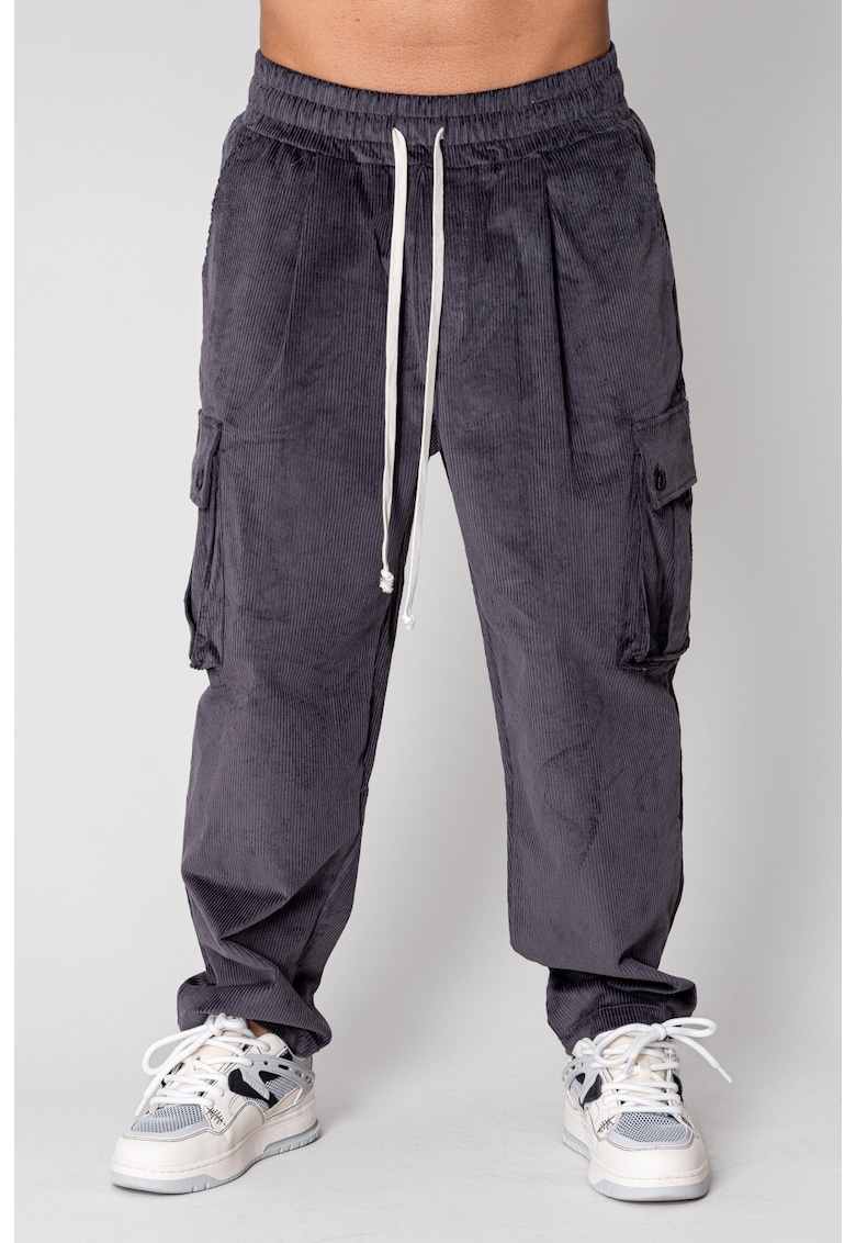 Pantalon Cargo lung din reiat 15044