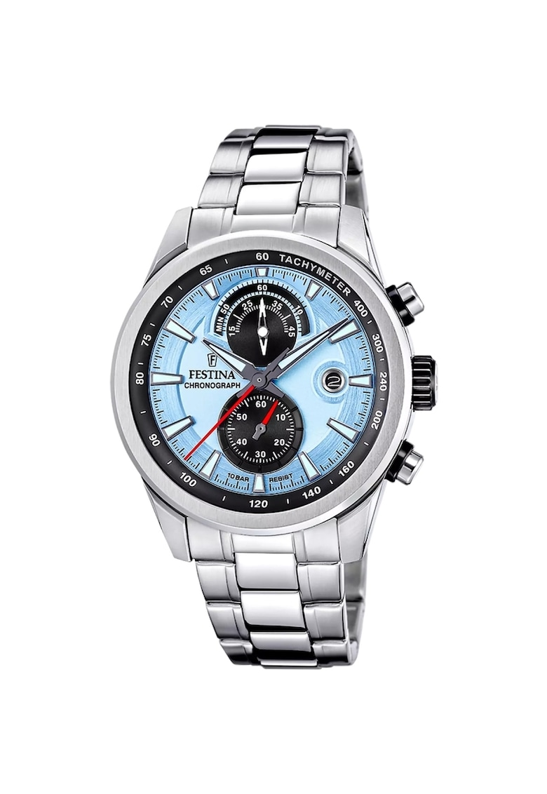 Ceas barbatesc F20694/2 Quartz Argintiu