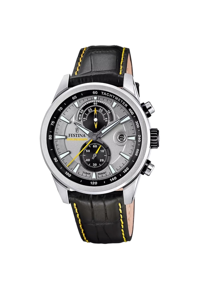 Ceas barbatesc F20695/4 Quartz Argintiu